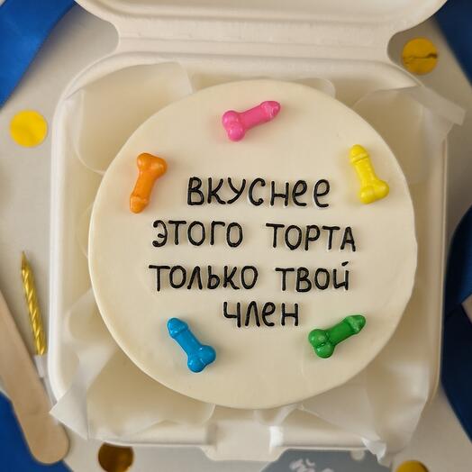 Бенто торт с декором