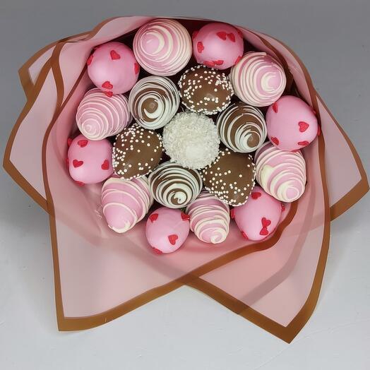 Букет из клубники в шоколаде