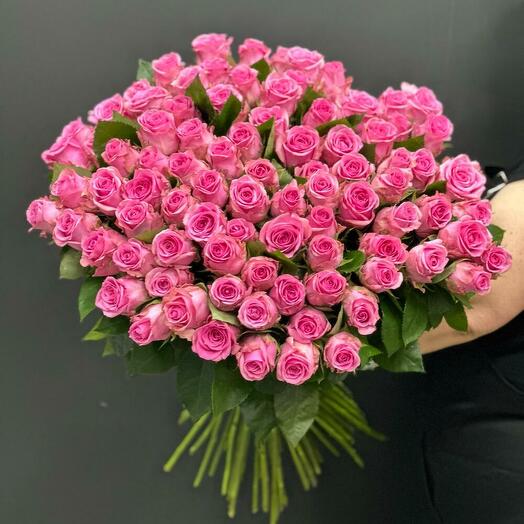 Роза розовая 70 см