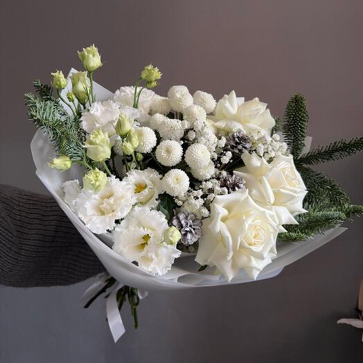 Зимний букет с елкой