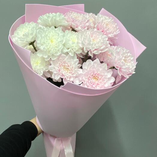 -10%АКЦИЯ💕Комплимент "Просто так"/хризантема кустовая/Цветы Уфа/Букет Уфа/Доставка Уфа