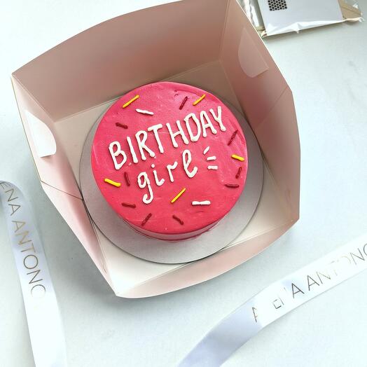 Бенто торт happy birthday для девушки, birthday girl