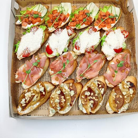 Гастробокс "Брускетты" 4 вкуса