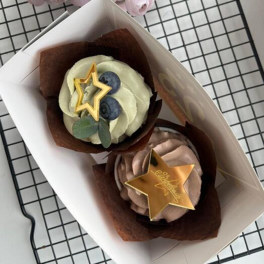Капкейки на 23 февраля 🎁🫐с голубикой Ессентуки Пятигорск Мин воды трайфлы