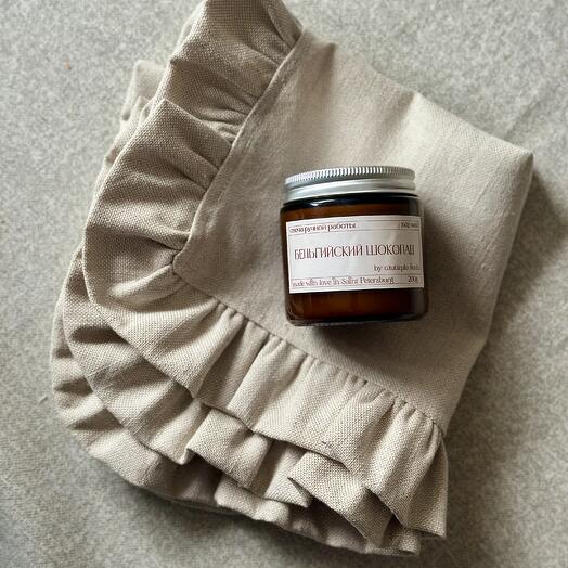 Подарочный набор свеча+салфетка