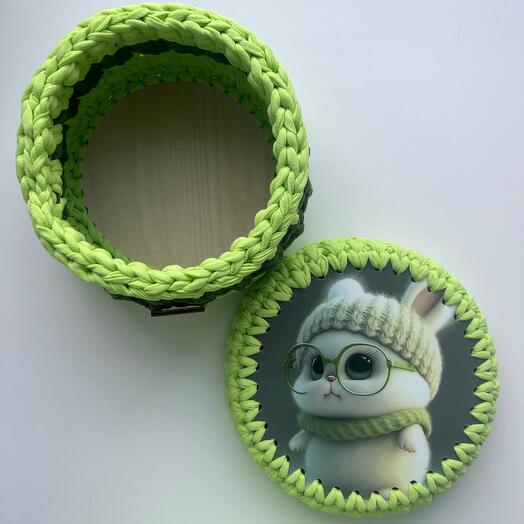 Корзина интерьерная зайчик