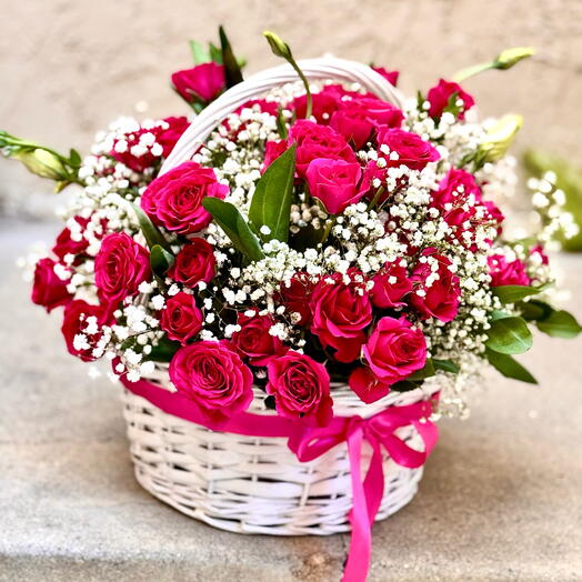 Flowers in basket
