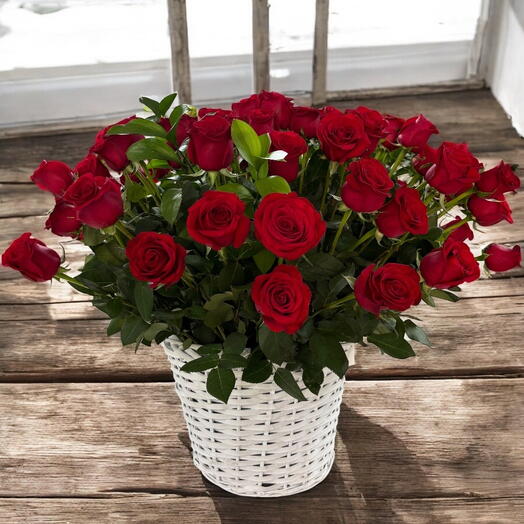 Cesto rosas