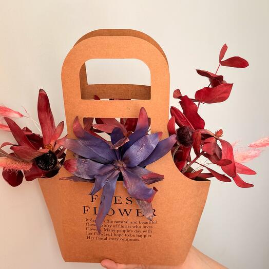 Red handbag