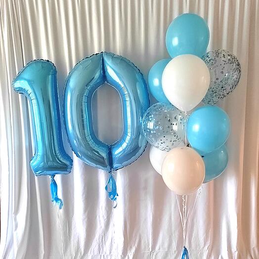 Шарики на день рождения на 10 лет мальчику