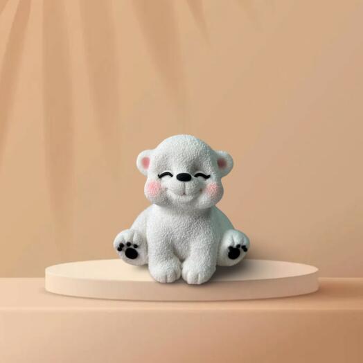 Chocolate bear, umka, bear in the north