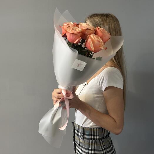 Монобукет из роз Кахала