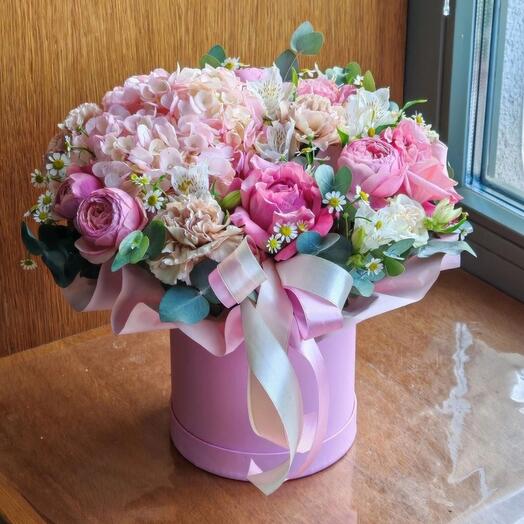 Шляпная коробочка " Малиновый джем"