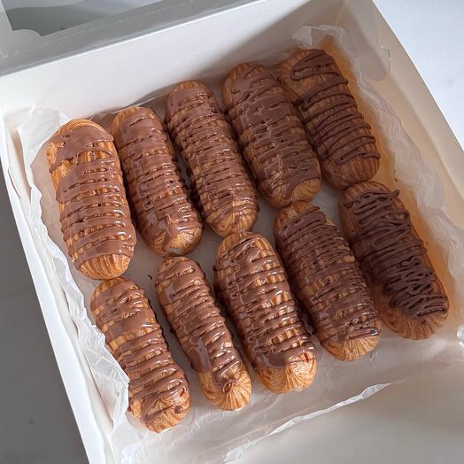 Эклеры с вареной сгущенкой
