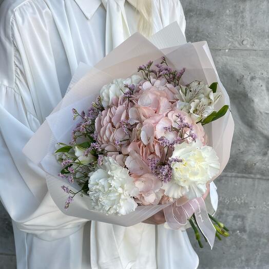 Букет Прованс с гортензией