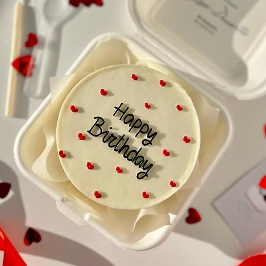 Бенто happy birthday с сердечками