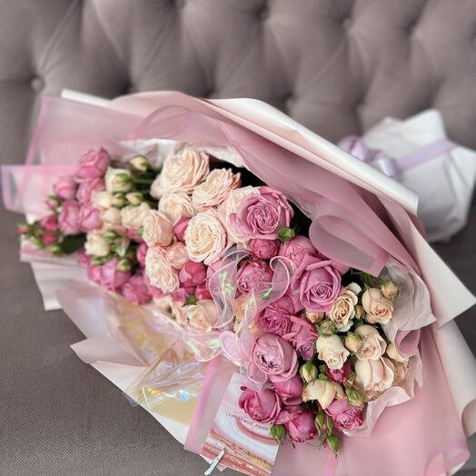 Микс кустовых роз