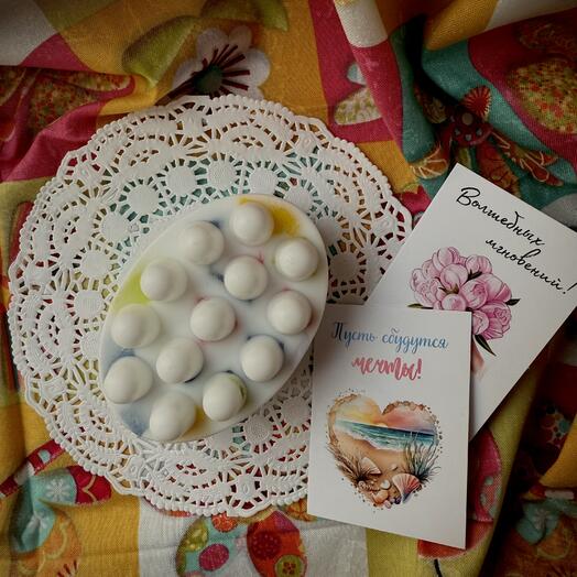 Массажное мыло ручной работы