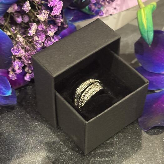 Кольцо в стиле бохо без кристаллов, безразмерное бижутерное