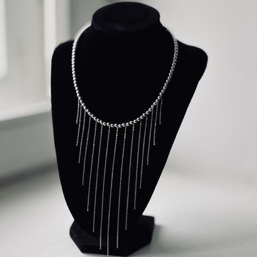 Колье «Серебряный каскад»