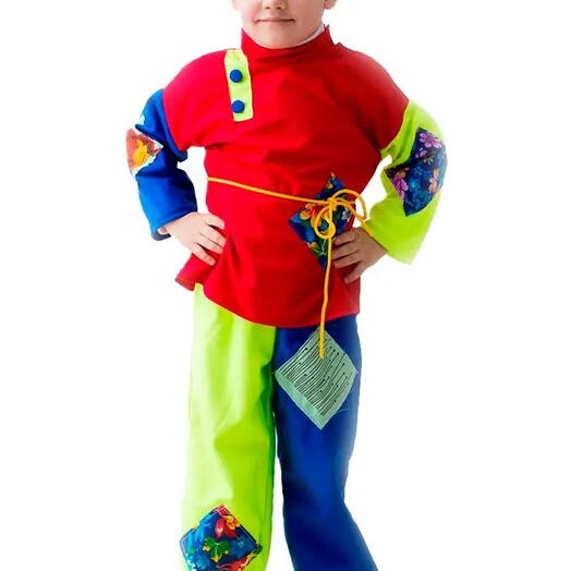 Карнавальный костюм "Скоморох", 5-7 лет, Бока