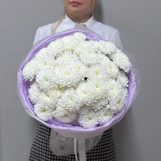 Букет из 9 кустовых хризантем