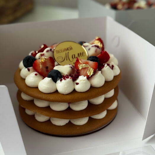 Тортик медовый мильфей, медовик