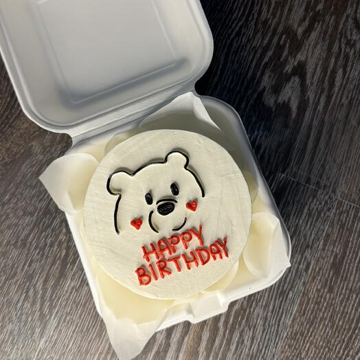 Бенто торт с медведем «happy birthday