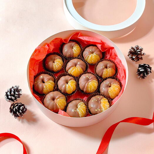 Мандарины в шоколаде подарочный набор