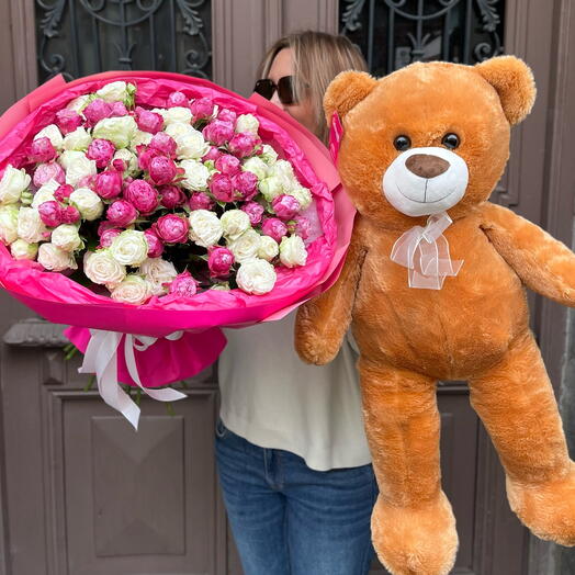 Flowers+bear