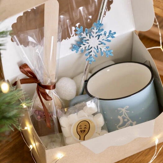 Новогодний набор горячий шоколад «Тёплая кружка»