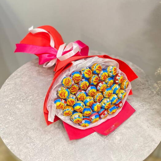 Букет из 35шт чупа-чупсов 🍭