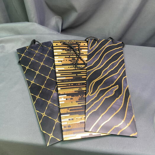 Большие пакеты 3 шт под коробку с вином