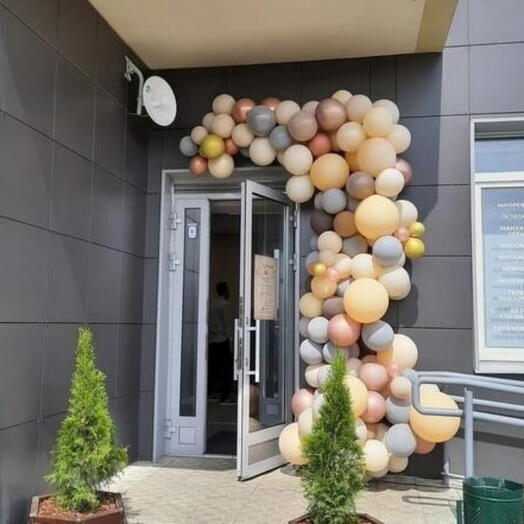 Guirnalda en la entrada de varios calibres 4metros