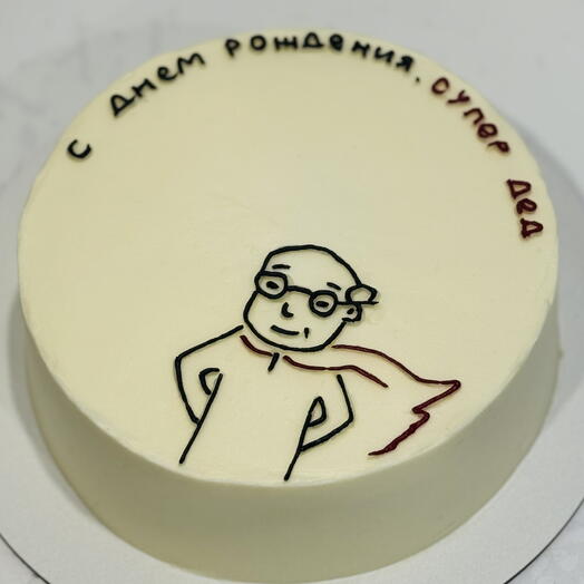 Торт С днем рождения супер дед