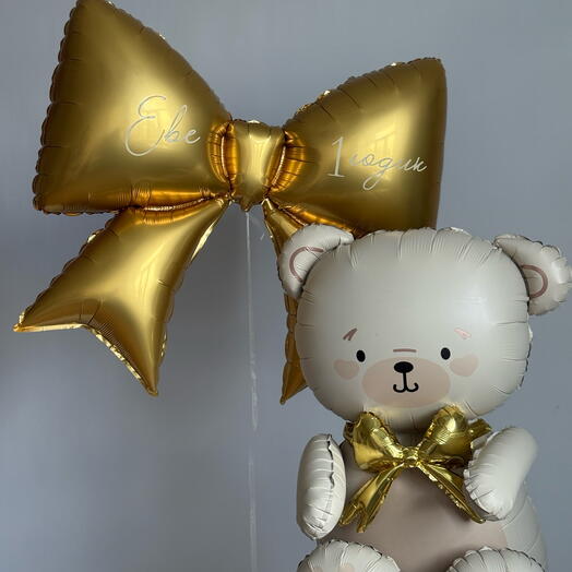 Мишка с бантом