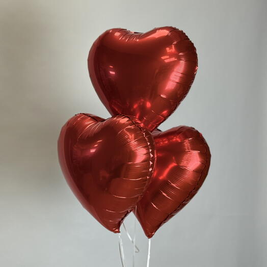 Сет шаров из 3 сердец «Сердце️»