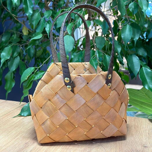 Сумка плетенная интерьерная малая