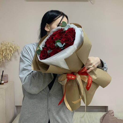 Моно букет из красных роз️