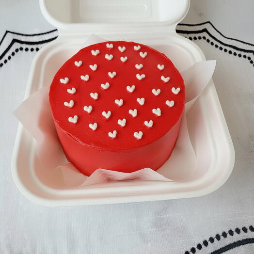 Бенто торт с сердечками для любимых