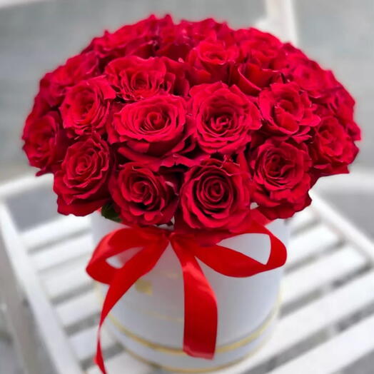 Flowers in a box Red Love