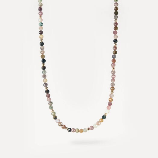 Чокер ожерелье Седум Турмалин микс 14K 35 см (CHO1059)