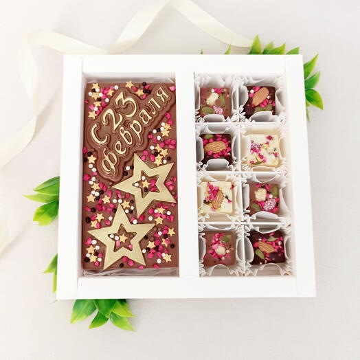 Шоколадный набор С 23 февраля. Мужской набор. Подарок мужчине