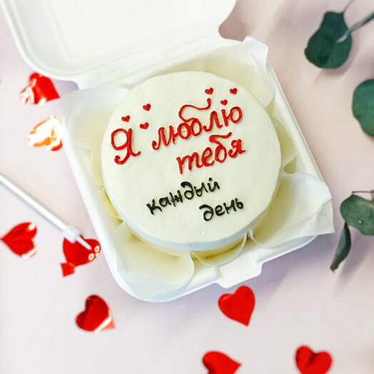 Бенто торт на день влюблённых