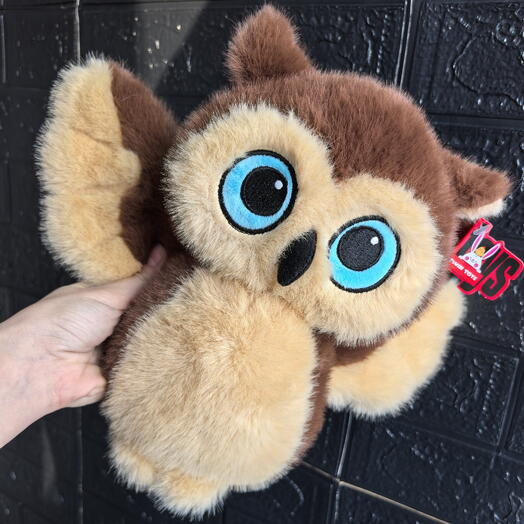Мягкая игрушка Совушка, коричневая