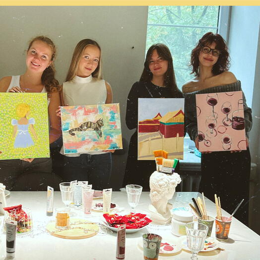 Арт-девичник на 4 персоны