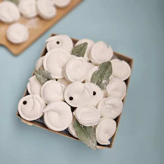 Пельмени из зефира в подарок парню коллеги мужу