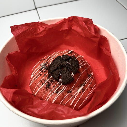 Crumble cookies «Red velvet Oreo Nutella»