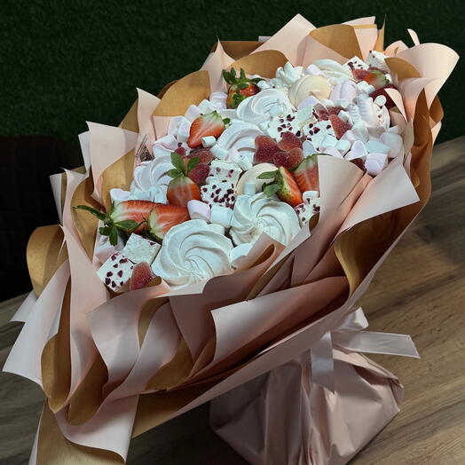 Сладкий букет из зефира 💞