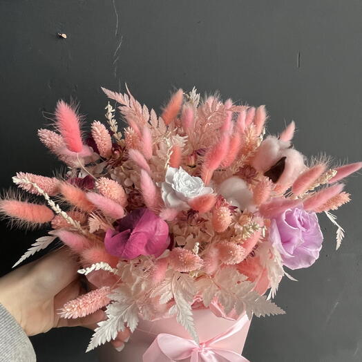 Композиция  сухоцветы стабилизированные